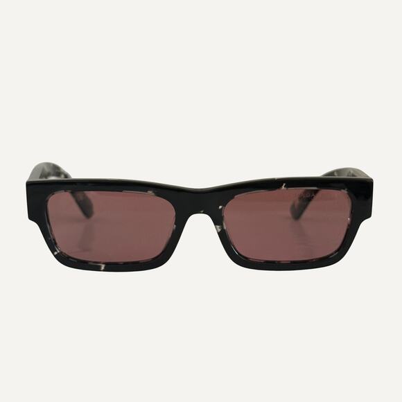 Unisex - Prada SPRA03 Acetate Rose Tinted Squared Sunglasses main image 5